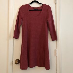 3/4 sleeve sweater dress